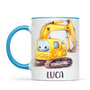 Happy Little Digger - Personalised Kids Mug