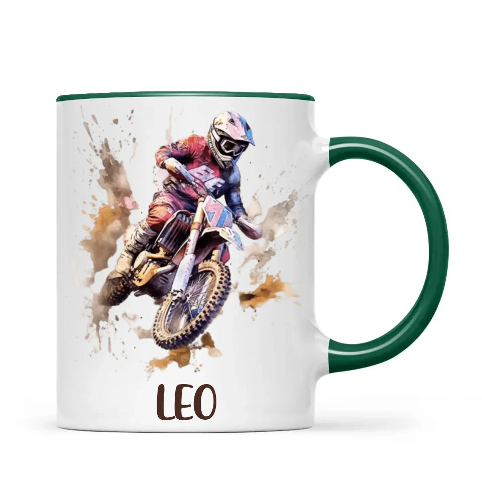 Dirt Track Champion - Personalised Kids Mug