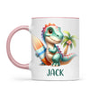 Wave Rider Dino - Personalised Kids Mug