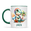 Wave Rider Dino - Personalised Kids Mug