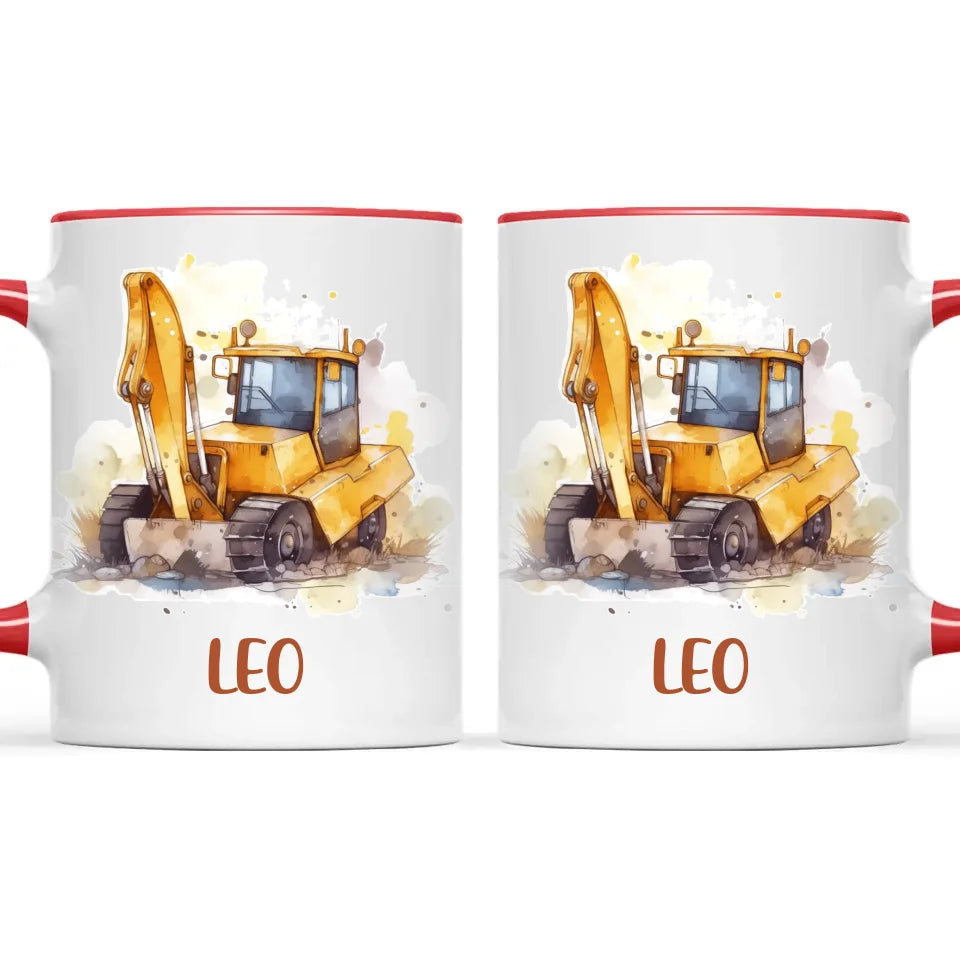 Splatter and Dig - Personalised Kids Mug