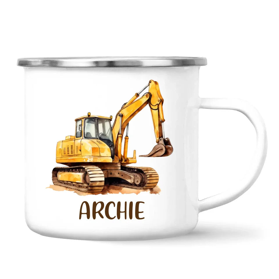 Big Digs Ahead - Personalised Kids Mug