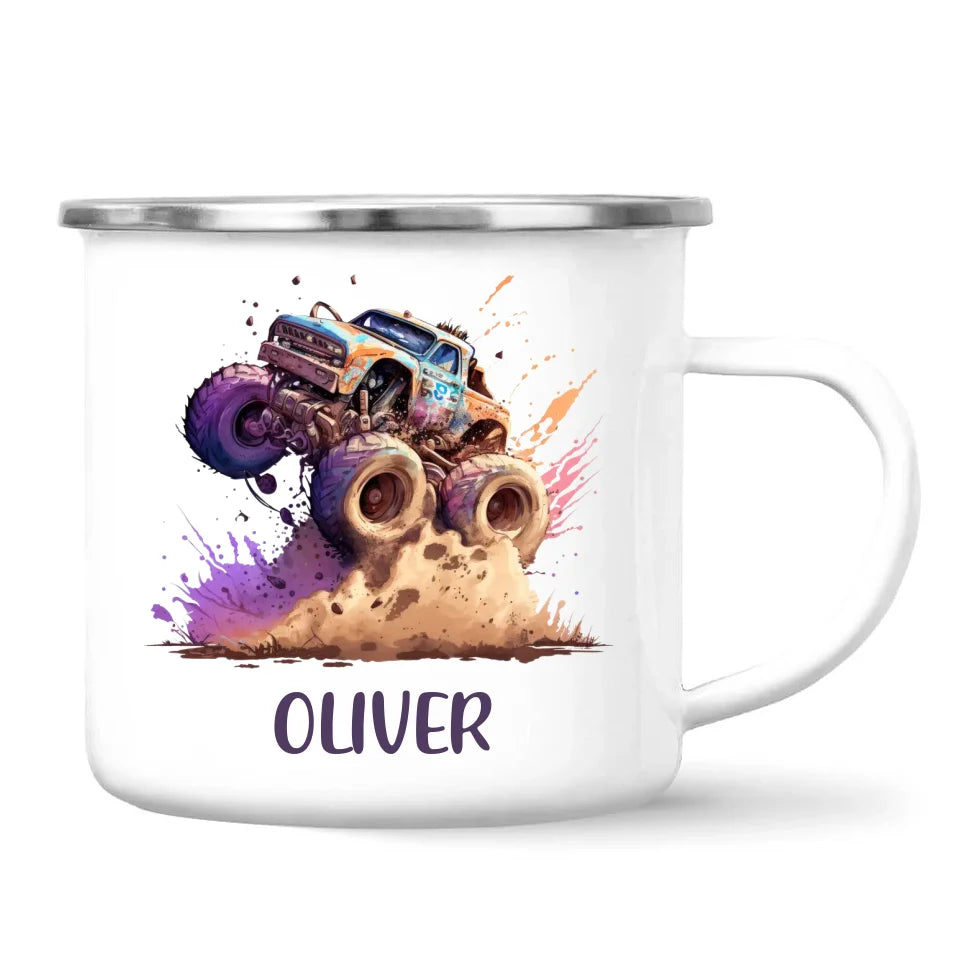 Off-Road Beast - Personalised Monster Truck Kids Mug