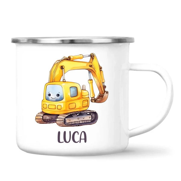 Happy Little Digger - Personalised Kids Mug