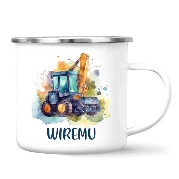 Splashy Digger Fun - Personalised Kids Mug