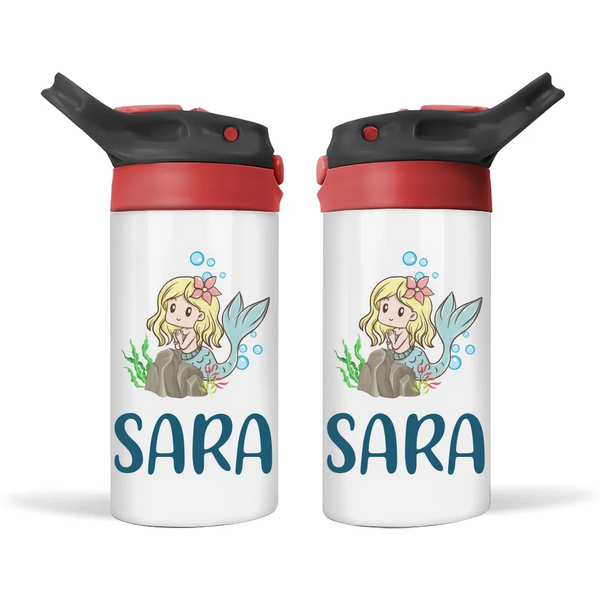 Mermaid Lagoon-Personalised Sippy Bottle