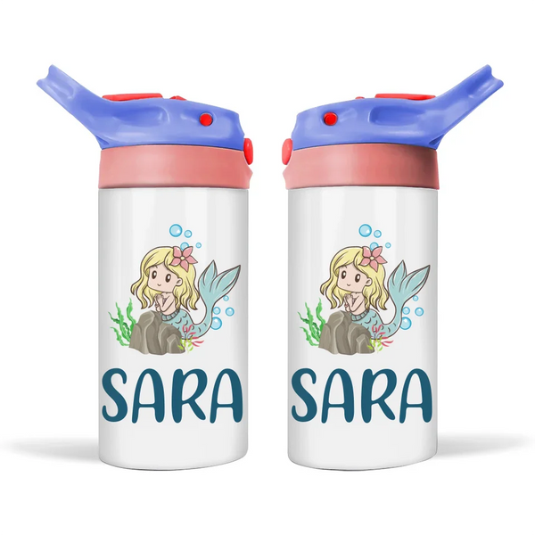 Mermaid Lagoon-Personalised Sippy Bottle