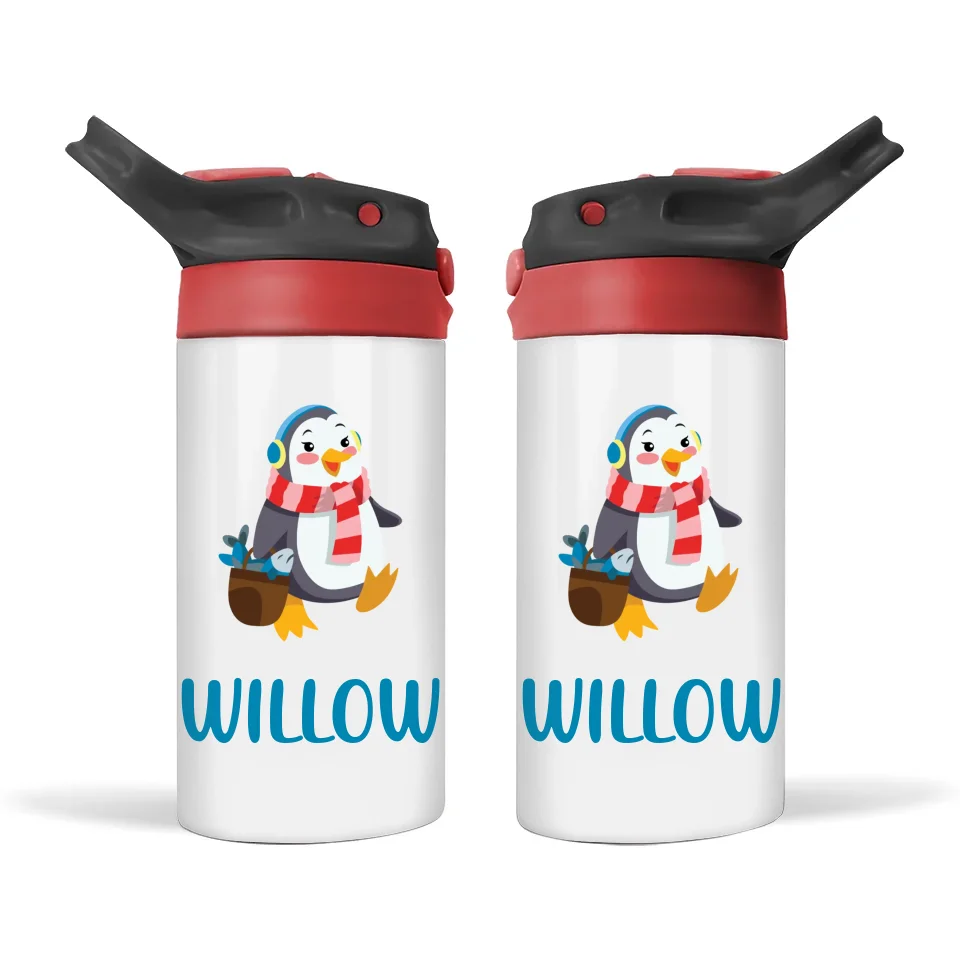 Penguin Adventures-Personalised Sippy Bottle