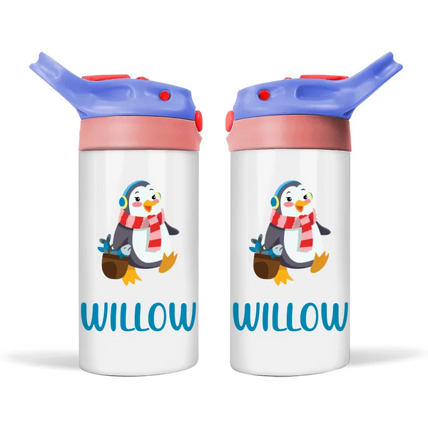 Penguin Adventures-Personalised Sippy Bottle