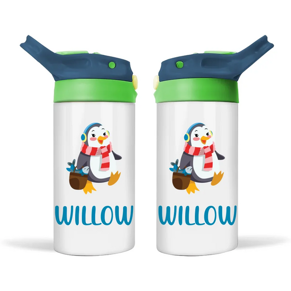 Penguin Adventures-Personalised Sippy Bottle