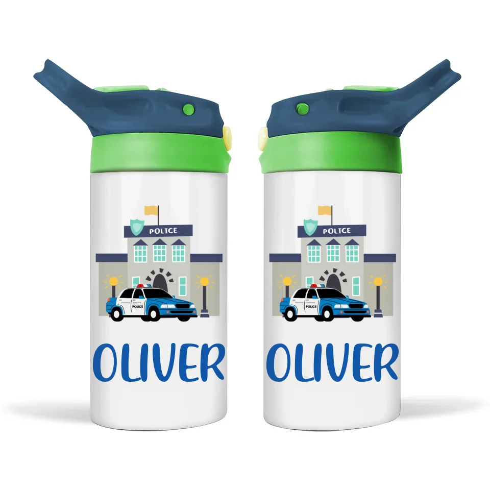 Police Heroes-Personalised Sippy Bottle