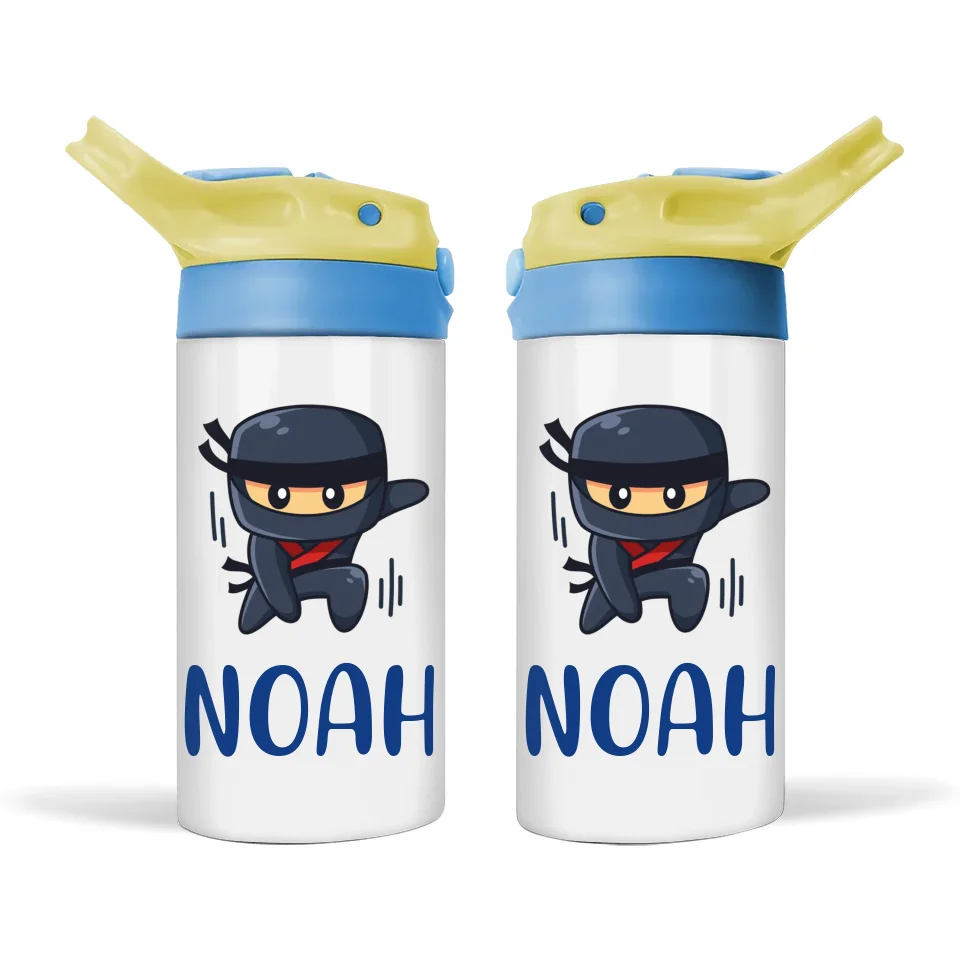 Ninja Warrior-Personalised Sippy Bottle