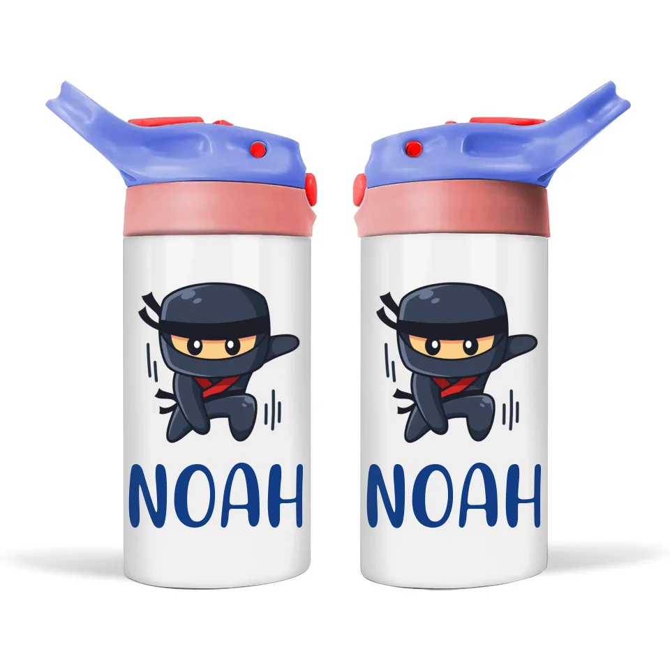 Ninja Warrior-Personalised Sippy Bottle