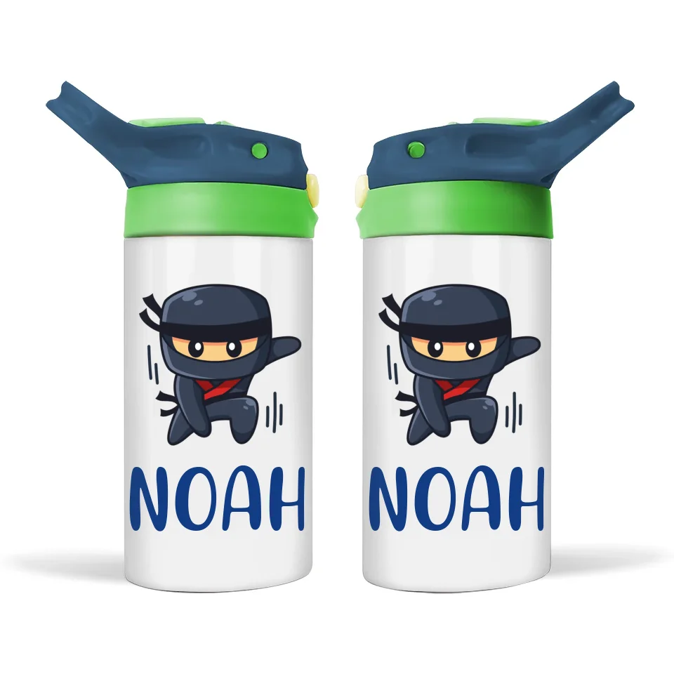 Ninja Warrior-Personalised Sippy Bottle