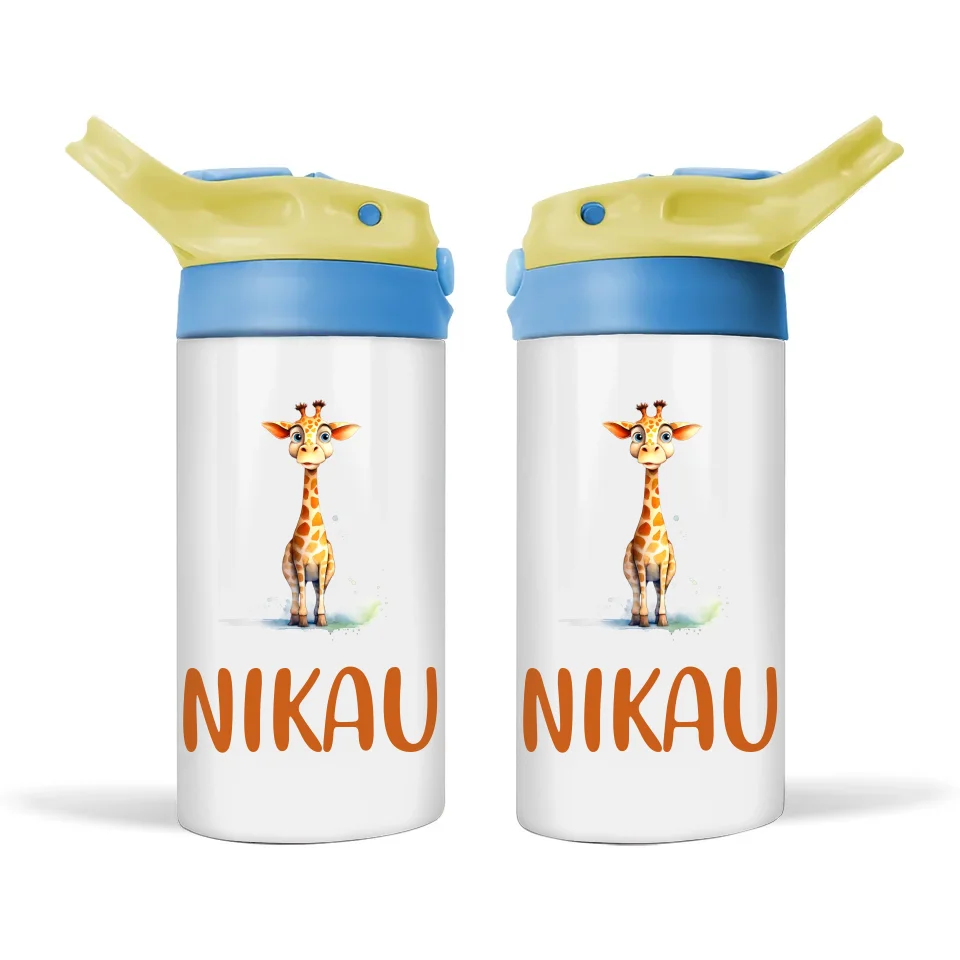 Graceful Giraffe - Personalised Sippy Bottle