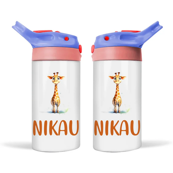 Graceful Giraffe - Personalised Sippy Bottle