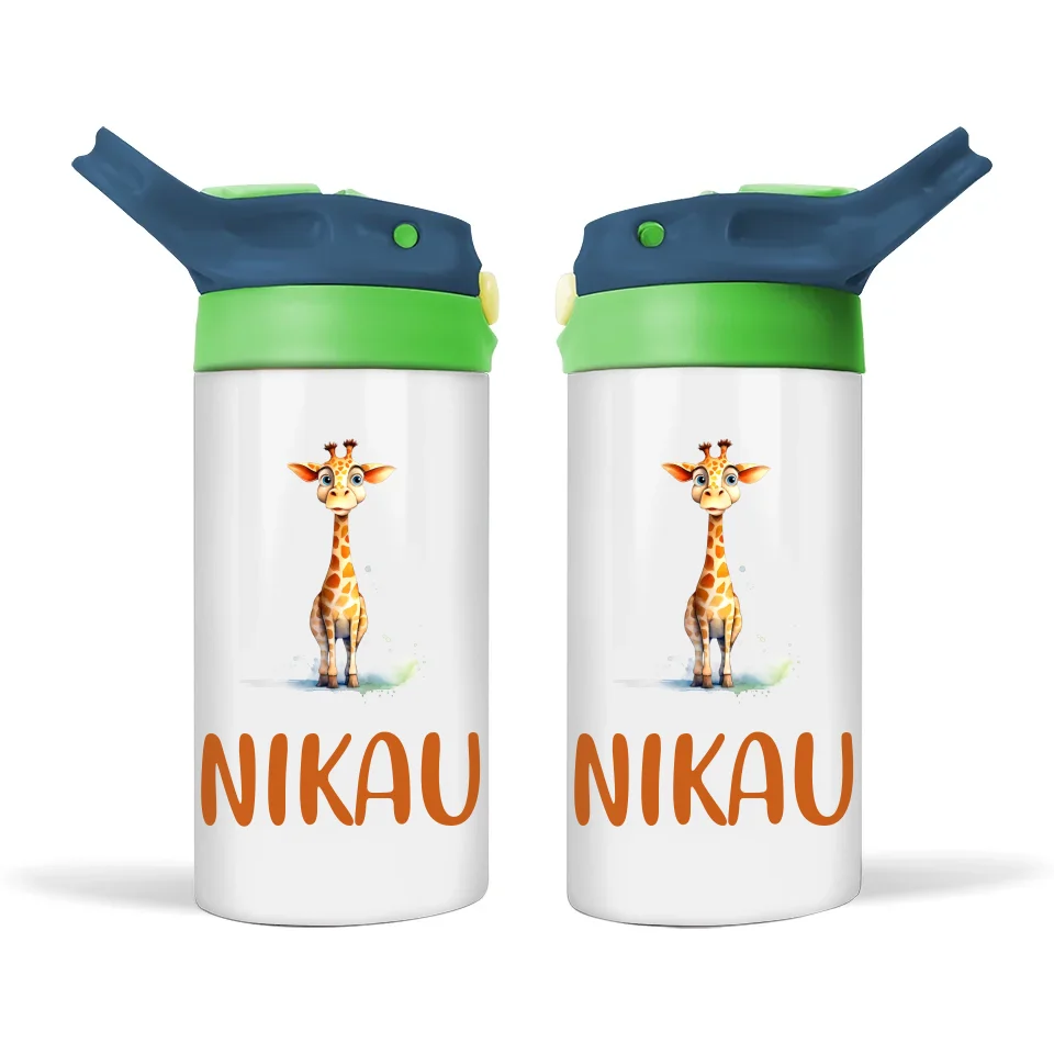 Graceful Giraffe - Personalised Sippy Bottle