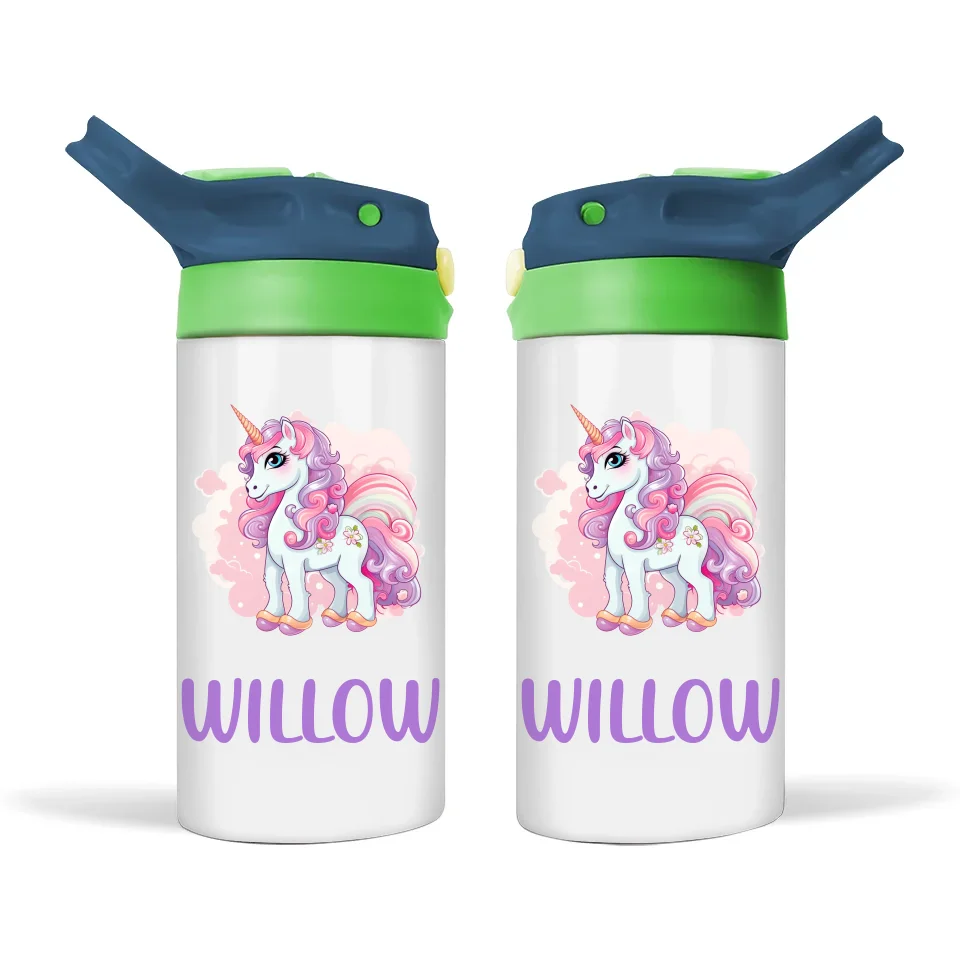 Whimsical Unicorn - Personalised Sippy Bottle