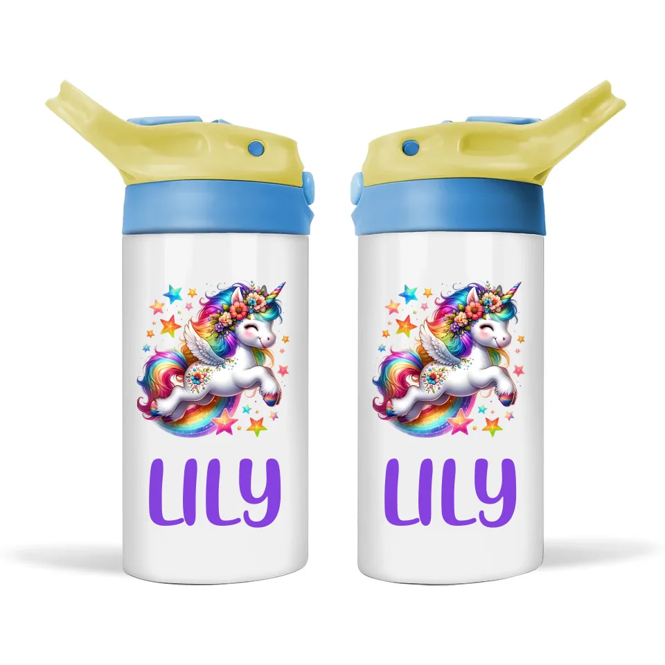 Stellar Unicorn - Personalised Sippy Bottle