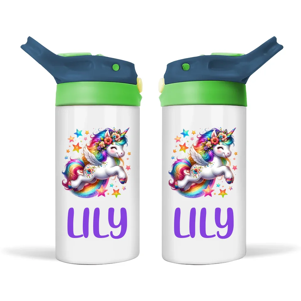 Stellar Unicorn - Personalised Sippy Bottle