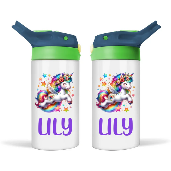 Stellar Unicorn - Personalised Sippy Bottle