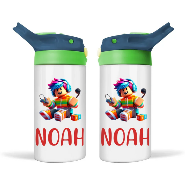 Cool Gamer Boy-Personalised Sippy Bottle