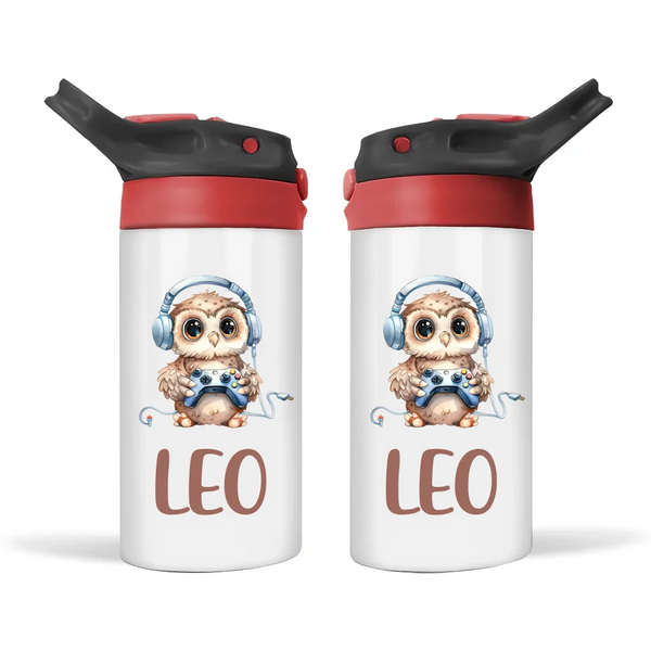 Owl Gaming Oasis - Personalised Sippy Bottle