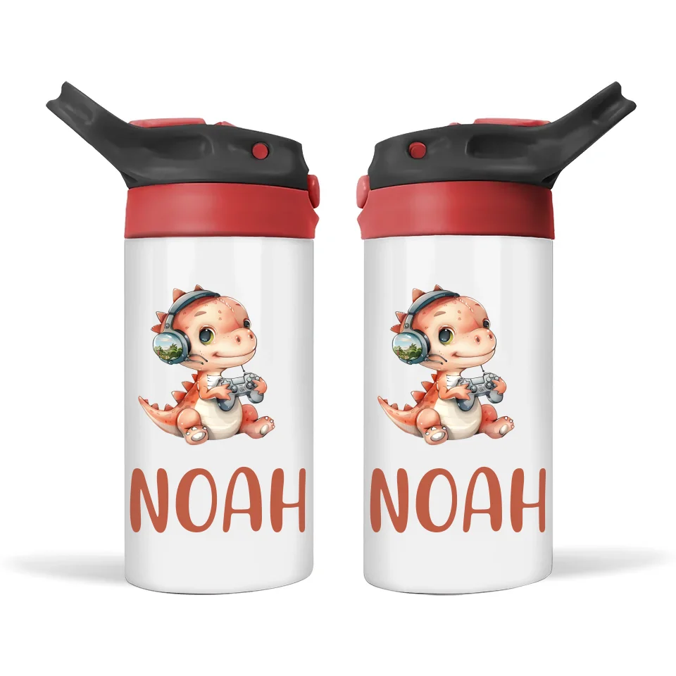 DinoByte Gamer - Personalised Sippy Bottle