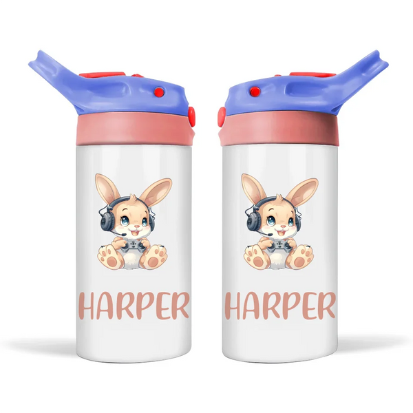 Gamer Bunny Funzone - Personalised Sippy Bottle