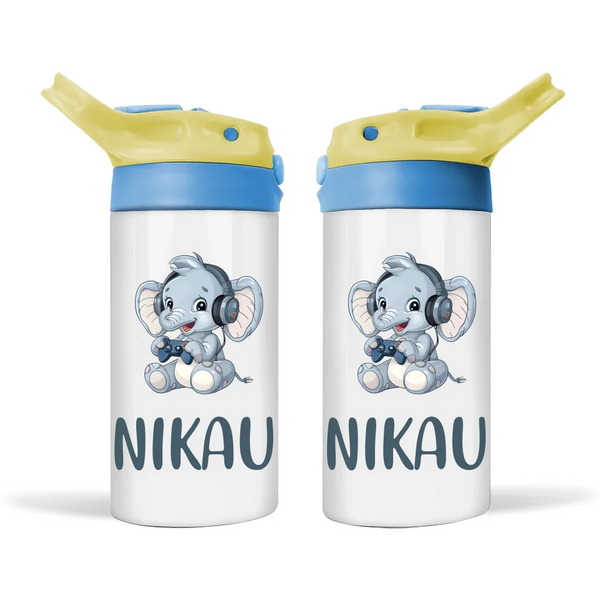 Bunny Joy Gamer - Personalised Sippy Bottle