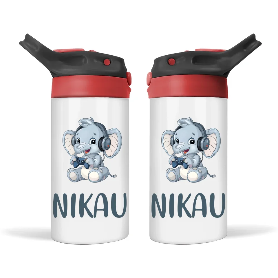 Bunny Joy Gamer - Personalised Sippy Bottle