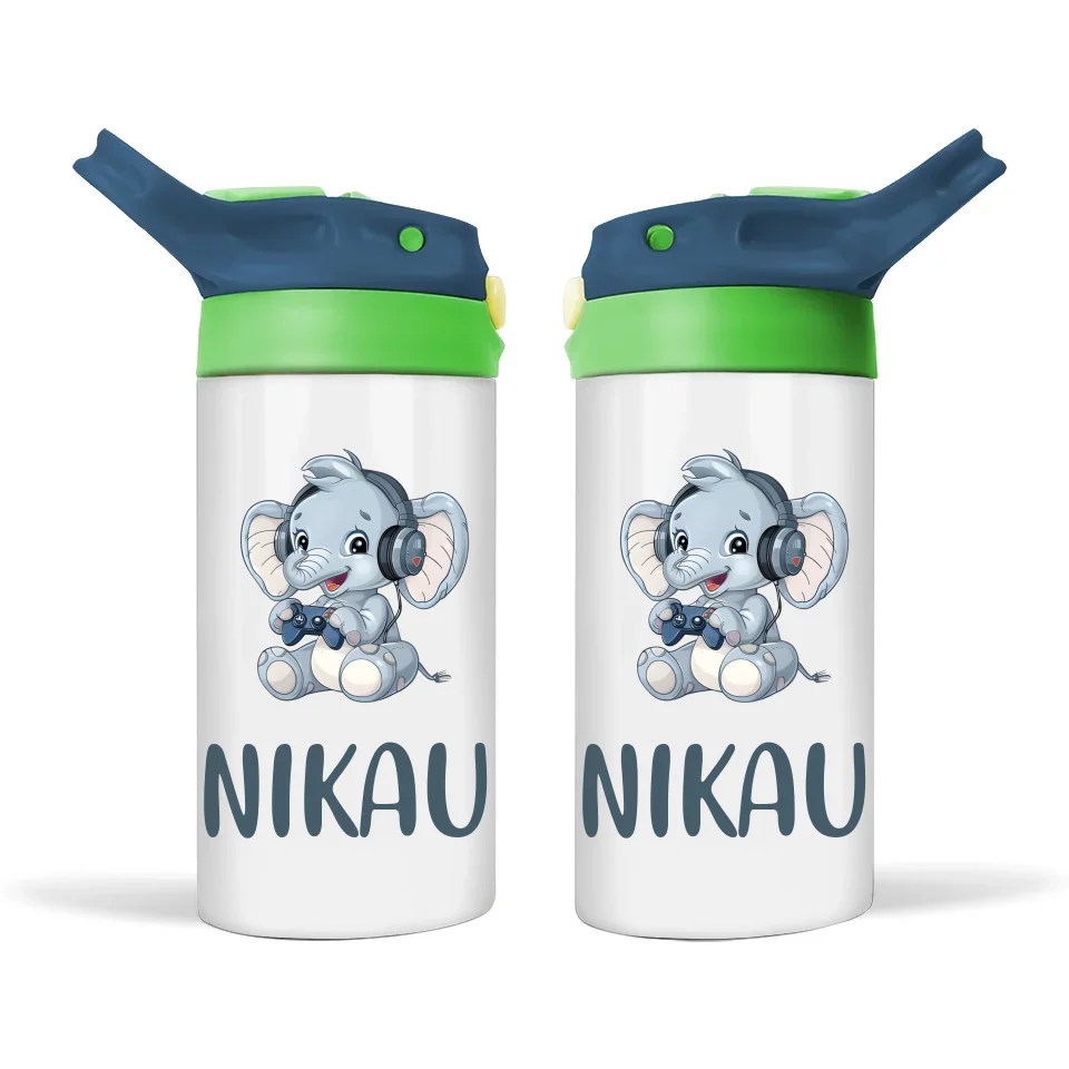 Bunny Joy Gamer - Personalised Sippy Bottle