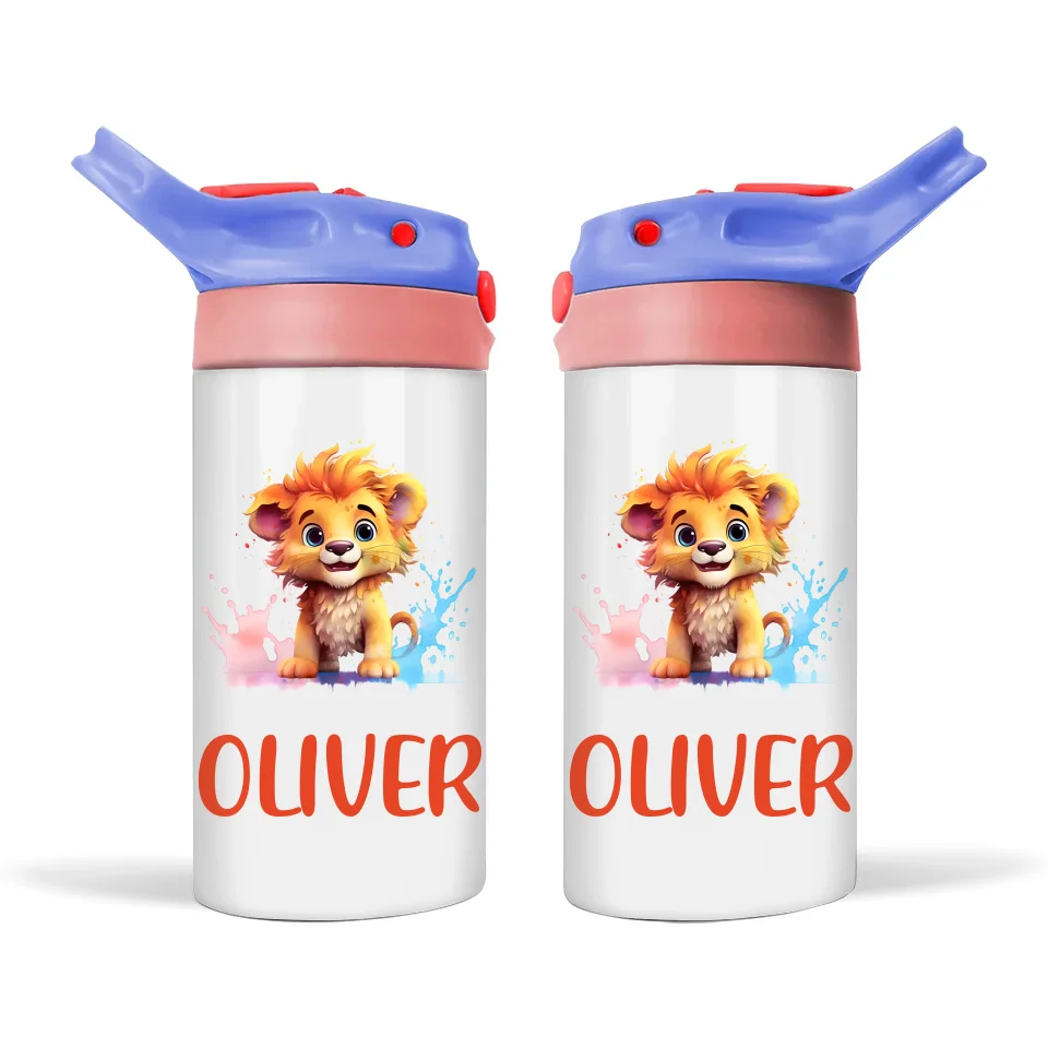 Lion King of the Jungle - Personalised Sippy Bottle