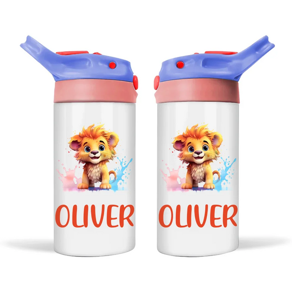 Lion King of the Jungle - Personalised Sippy Bottle