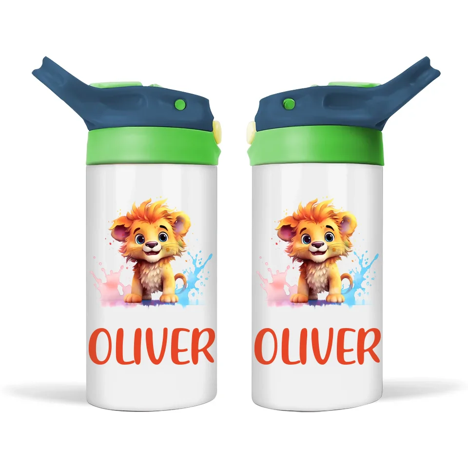 Lion King of the Jungle - Personalised Sippy Bottle