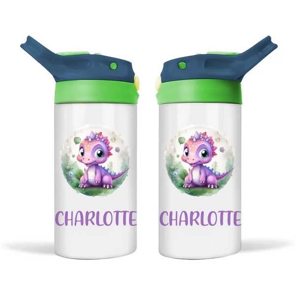 Dino Darling Blooms - Personalised Sippy Bottle