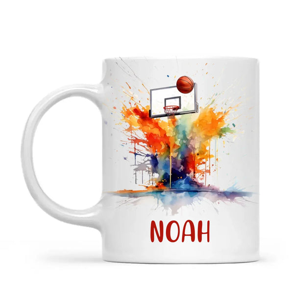 Personalised Basketball Mug with Name – Perfect Gift for Young Ballers