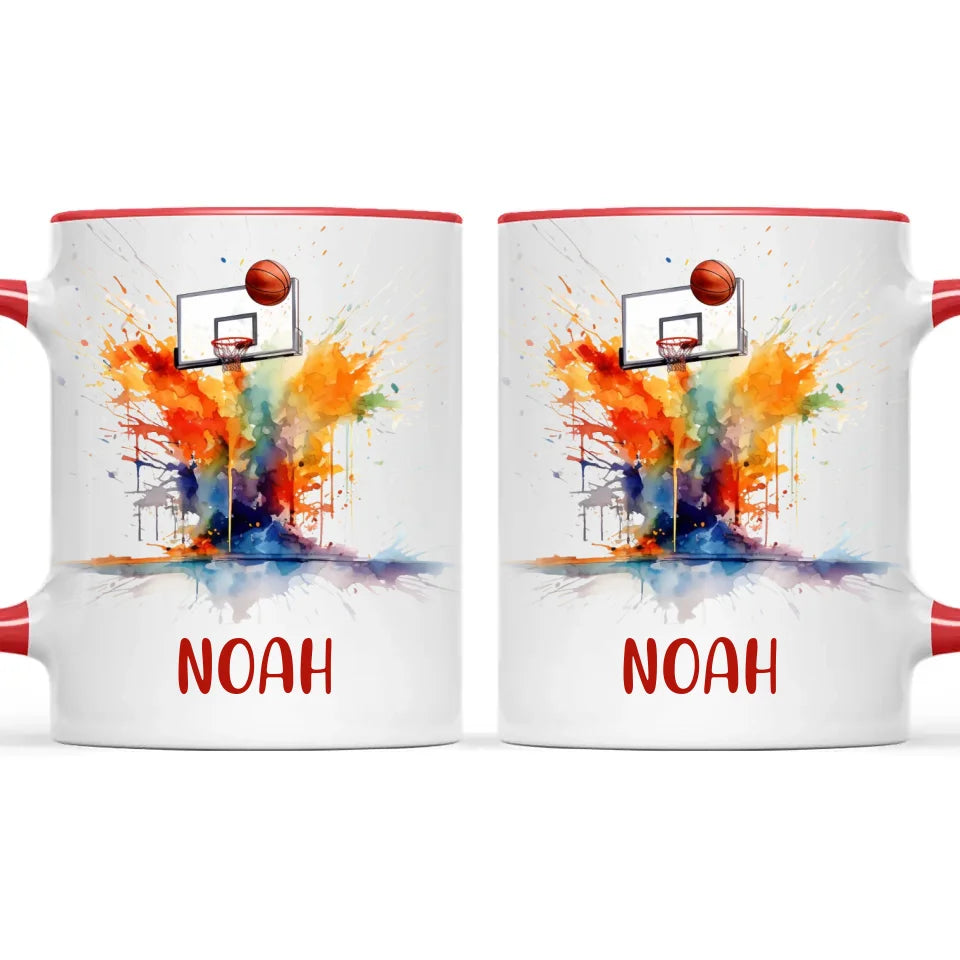 Personalised Basketball Mug with Name – Perfect Gift for Young Ballers