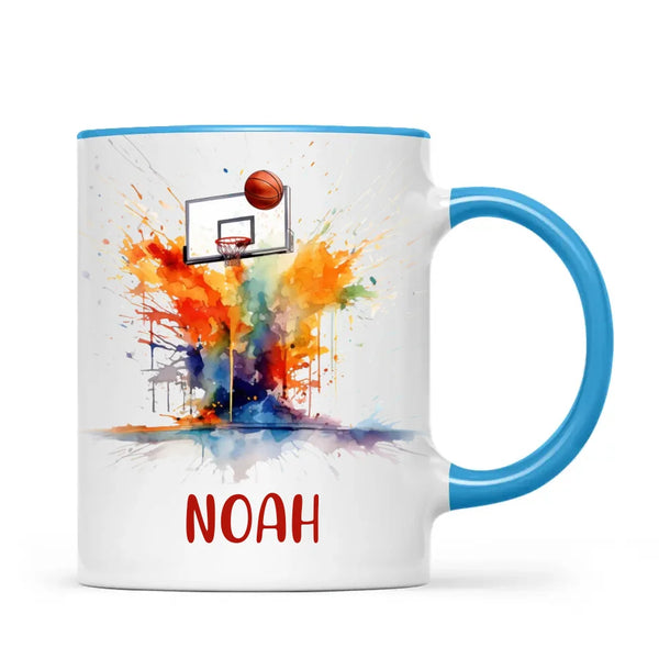 Personalised Basketball Mug with Name – Perfect Gift for Young Ballers