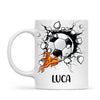 Custom Kids Soccer Mug – Personalised Name Football Gift for Young Players