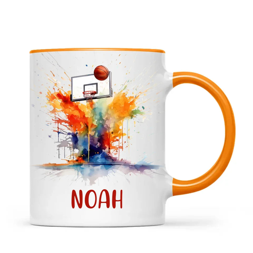 Personalised Basketball Mug with Name – Perfect Gift for Young Ballers