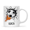 Custom Kids Soccer Mug – Personalised Name Football Gift for Young Players