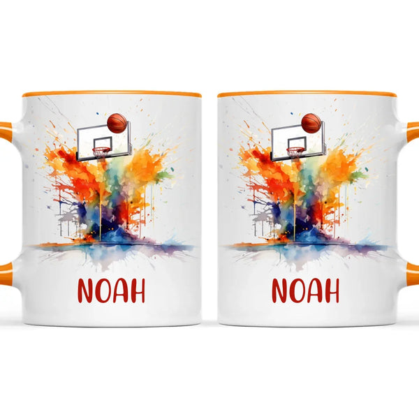 Personalised Basketball Mug with Name – Perfect Gift for Young Ballers