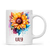 Personalised Kids Sunflower Mug – Custom Name Gift for Little Nature Lovers