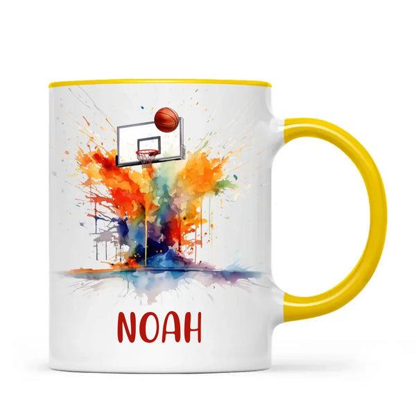 Personalised Basketball Mug with Name – Perfect Gift for Young Ballers