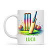 Personalised Kids Cricket Mug with Name – Custom Cricket Gift for Young Players