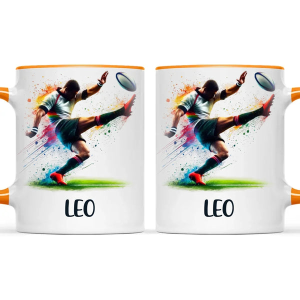 Custom Kids Rugby Mug – Personalised Name Gift for Young Rugby Fans