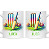 Personalised Kids Cricket Mug with Name – Custom Cricket Gift for Young Players