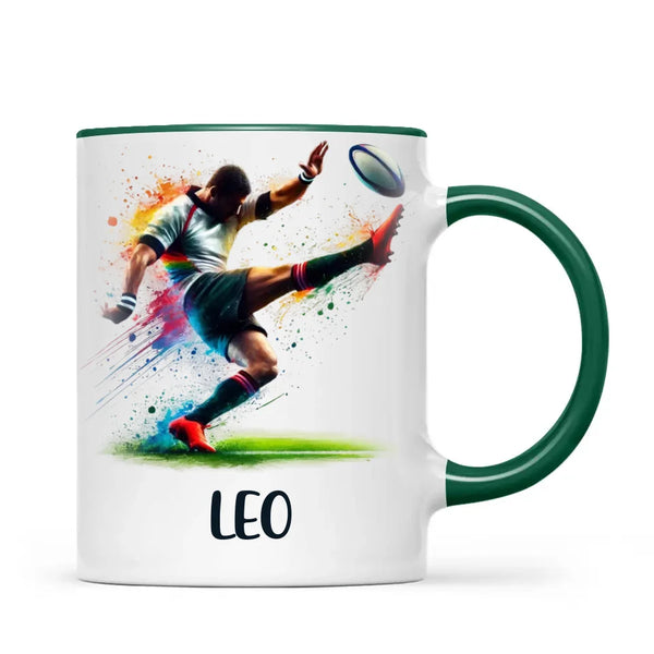 Custom Kids Rugby Mug – Personalised Name Gift for Young Rugby Fans