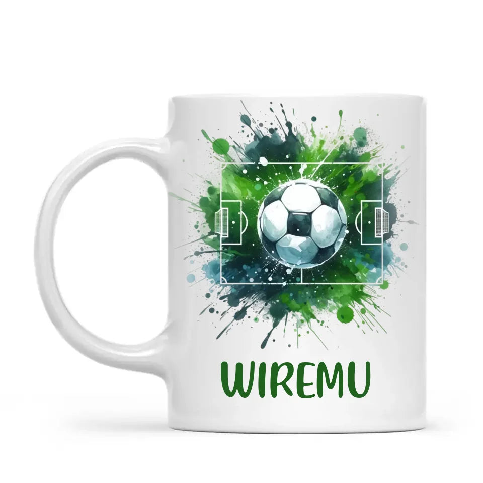 Personalised Soccer Mug with Name – Perfect Gift for Young Football Fans